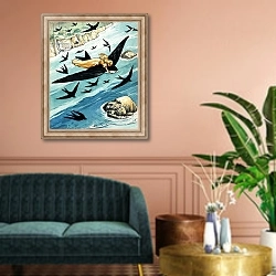 «Thumbelisa 13» в интерьере классической гостиной над диваном