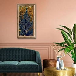 «Coleus Window, 2008,» в интерьере классической гостиной над диваном