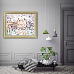 «Blick auf Montauban bei Regen» в интерьере коридора в классическом стиле
