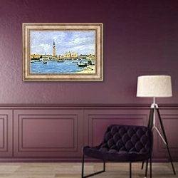 «Эжен Луи Буден 166» в интерьере в классическом стиле в фиолетовых тонах