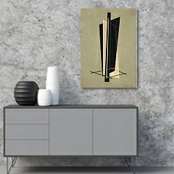 «Kestnermappe; Komposition » в интерьере в стиле минимализм над тумбой