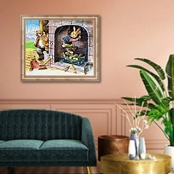 «Brer Rabbit 87» в интерьере классической гостиной над диваном