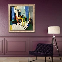 «Atelierinteriør» в интерьере в классическом стиле в фиолетовых тонах