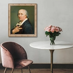«Self portrait 5 1» в интерьере в классическом стиле над креслом