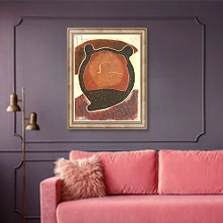 «Objet, 2013» в интерьере гостиной с розовым диваном