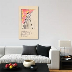 «Aufbau in Grau» в интерьере гостиной в стиле минимализм в светлых тонах