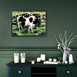 «Friesian Cows» в интерьере столовой в классическом стиле