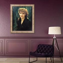 «Baronness Eleonore d'Uckermann 1884» в интерьере в классическом стиле в фиолетовых тонах