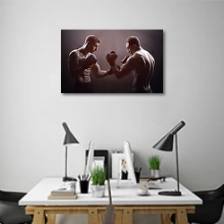 «Боксёры» в интерьере современного офиса над столами работников