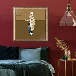 «Portrait of Alyson Walsh, founder of ThatsNotMyAge» в интерьере спальни с акцентной стеной