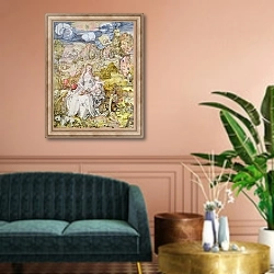 «Madonna and Child 4» в интерьере классической гостиной над диваном