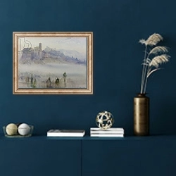 «Assisi, Early Morning» в интерьере в классическом стиле в синих тонах