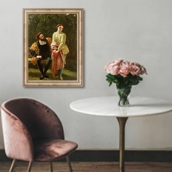 «Orsino and Viola» в интерьере в классическом стиле над креслом