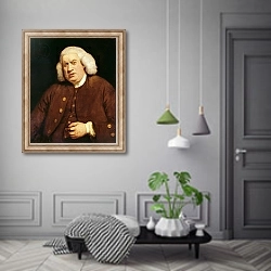 «Portrait of Dr. Samuel Johnson» в интерьере коридора в классическом стиле