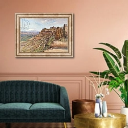«Castrogiovanni» в интерьере классической гостиной над диваном