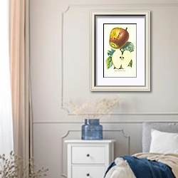 «Pomme Belle-fleur-Dachy 1» в интерьере спальни в стиле прованс с синими деталями