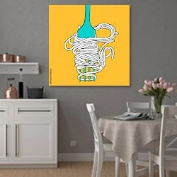 «Спагетти на вилке» в интерьере современной кухни
