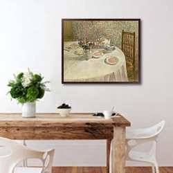 «Tea Time» в интерьере кухни с деревянным столом