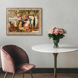 «The Banquet of the Gods 2» в интерьере в классическом стиле над креслом