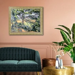 «The Large Pine, 1895-97» в интерьере классической гостиной над диваном