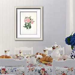 «Rosa damascena» в интерьере столовой в стиле прованс над столом