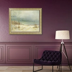 «Winter 10» в интерьере в классическом стиле в фиолетовых тонах