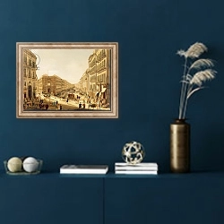 «Via Toledo in Naples» в интерьере в классическом стиле в синих тонах