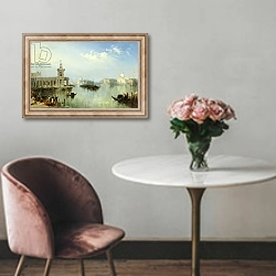 «A View of Venice» в интерьере в классическом стиле над креслом