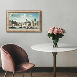 «The Place de Greve, Paris» в интерьере в классическом стиле над креслом