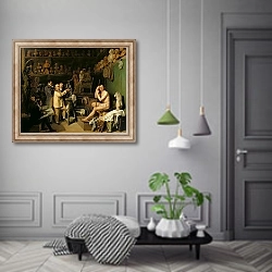 «The Studio of Jean Antoine Houdon» в интерьере коридора в классическом стиле
