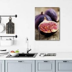 «Плоды инжира» в интерьере кухни над мойкой