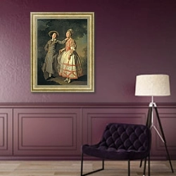 «Без названия 1092» в интерьере в классическом стиле в фиолетовых тонах
