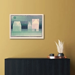 «Three Houses» в интерьере в стиле минимализм над комодом
