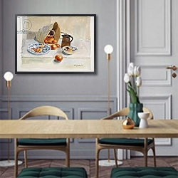 «Oranges and Leach Jug, 2011» в интерьере классической кухни у двери