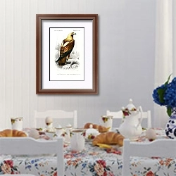 «Восточный имперский орел (Aquila heliaca)» в интерьере столовой в стиле прованс над столом