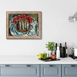 «Poissons Et Tomates» в интерьере кухни в голубых тонах