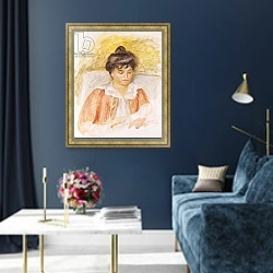 «Portrait of Madame Albert Andre» в интерьере в классическом стиле в синих тонах