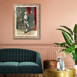 «King Louis XV of France» в интерьере классической гостиной над диваном