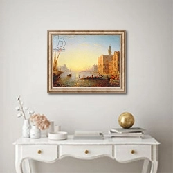 «Venice, Evening» в интерьере в классическом стиле над столом