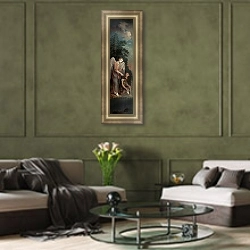 «Товий и архангел Рафаил» в интерьере в классическом стиле над комодом