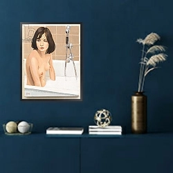 «Leonora in the Bath» в интерьере в классическом стиле в синих тонах
