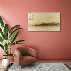 «Stamboul» в интерьере современной гостиной в розовых тонах