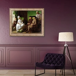 «The Artist's Family» в интерьере в классическом стиле в фиолетовых тонах