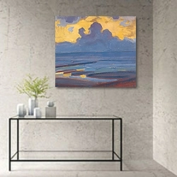«By the Sea» в интерьере в стиле минимализм над столом