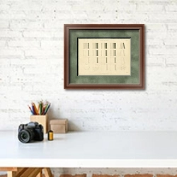 «Methods of Tinting 1» в интерьере современного кабинета над столом