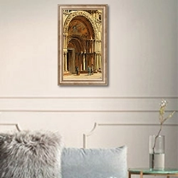 «Venice, the Entrance to St Mark’s Basilica» в интерьере в классическом стиле в светлых тонах
