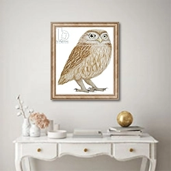 «Little Owl, 2011» в интерьере в классическом стиле над столом