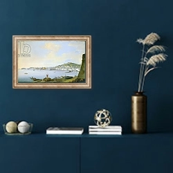 «View of Naples 2» в интерьере в классическом стиле в синих тонах