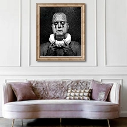 «A clowns death 5» в интерьере гостиной в классическом стиле над диваном