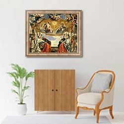 «The Gonzaga Family in Adoration of the Holy Trinity» в интерьере в классическом стиле над комодом